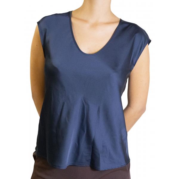 Top monocolour con scollo a U Imperial